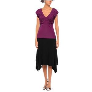 ROBERTO CAVALLI Purple Blouse Size Medium